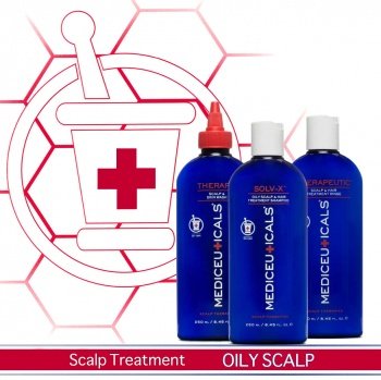 Mediceuticals Kit Oily Scalp Treatment 3x 250ml